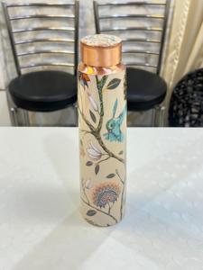 Pure Copper <b>Water</b> <b>Bottle</b> With Yoga Ayurveda Health Benefits Hammered Copper <b>Water</b> With Best Finishing and Quality From India - Product Image 4