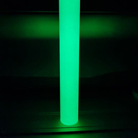 Color luminoso luminiscente que brilla en la oscuridad, papel laminado de PVC, material de película de vinilo para señalización de seguridad