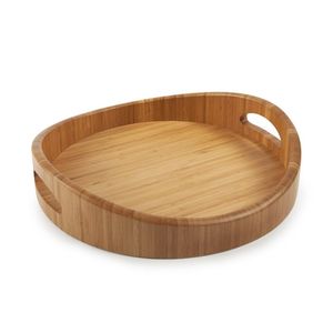 BANDEJA DE SERVICIO DE MADERA DE DISEÑO ÚNICO Acabado natural Tamaño estándar para el hogar y la boda Bandeja para servir alimentos hecha a mano - Product Image 6
