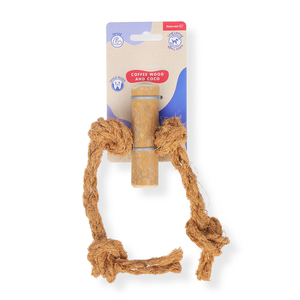 Juguete Masticable para Perros de Madera de Café y Cuerda de Coco para Hogares con Mascotas Conscientes - Product Image 2