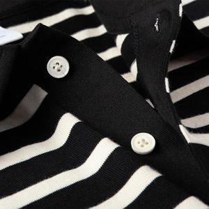 Polo à manches longues vintage avec logo brodé à col rabattu pour hommes avec logo personnalisé - Product Image 3