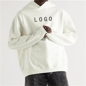 2025 vente en gros de haute qualité Streetwear personnalisé hommes sweats à capuche pas de pull 100% coton surdimensionné sweat à capuche lourd pour unisexe - Product Image 5