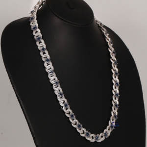 Eleve su estilo con nuestra cadena de plata esterlina 925 Diamantes de moissanita de claridad Inmaculada Joyería lujosa - Product Image 2