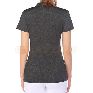 Solid Color Casual Women Polo T-Shirts <b>Cheap</b> Price Women Polo T-Shirts <b>Light</b> Weight Women Polo T-Shirts - Product Image 3