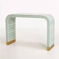 Muebles de Lujo con Incrustaciones de Hueso, Diseño Óptico Moderno, Estatua de Resina Pintada a Mano, Ecológica, Modelo Blanco, Altura Ajustable, a la Moda