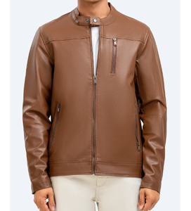 Chaqueta de cuero para hombre de estilo de moda al por mayor chaqueta de cuero profesional de alta calidad para hombre - Product Image 6