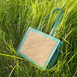 กระเป๋าผู้หญิงทำจากฟางเส้นใหญ่กระเป๋าโท้ทใส่ของเดินทางชายหาดมีซับในผลิตในเวียดนาม - Product Image 5