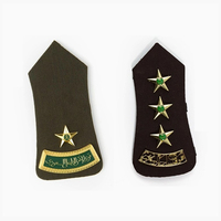 Logotipo personalizado diseño liso hombro charreteras bordado parche uniforme accesorios charreteras hombro tablero tejido Charretera