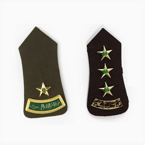 Épaulettes d'épaule unies avec logo personnalisé, patch de broderie, accessoires d'uniforme, épaulettes, épaulettes en tissu tissé - Product Image 3
