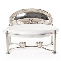 Plat à réchaud professionnel en acier inoxydable, idéal pour les réceptions de mariage, les buffets d'hôtel et les occasions spéciales