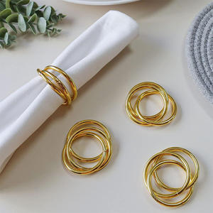 Juego de 2 Anillos para Servilletas de Acero Inoxidable de Alta Calidad, Estilo Clásico, Adecuado para Eventos Festivos y Formales - Product Image 4