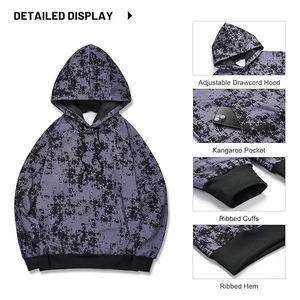 Sweats à capuche de style pull à manches longues avec poche élégant manches longues 100% coton sweats à capuche et sweat-shirts pour hommes - Product Image 2