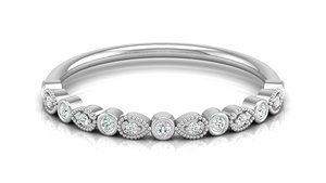 คุณภาพสูงยอดนิยมอินเทรนด์ผู้หญิงเครื่องประดับ 14K สีเหลืองทอง Lab Grown รอบ Faceted แหวนเพชรเครื่องประดับ Fine - Product Image 6