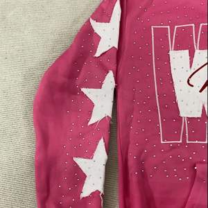 OEM mujeres Zip Up Hoodie Y2k letra impresión gráfica personalizada Rhinestone de gran tamaño sudaderas con capucha gótica chaqueta Vintage Streetwear diseño - Product Image 4