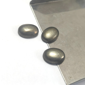2 Pcs de Pyrite Naturelle 14x10mm Cabochon Ovale 31.05 Cts Lot Iroc Sales Good Quality Pyrite Cab Loose Gemstones US $42.58 pour Tous - Product Image 6