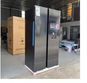 Réfrigérateur-congélateur domestique à porte française, grande capacité, dégivrage manuel, thermoélectrique, pour la cuisine familiale - Product Image 1