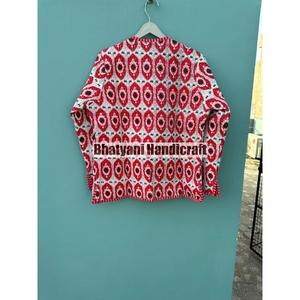 เสื้อแจ็คเก็ตผ้าฝ้ายสไตล์โบฮีเมียนวินเทจแบบอินเดีย ทำมือ ลายควิลท์ ใส่ได้สองด้าน สำหรับฤดูใบไม้ร่วงและฤดูหนาว แฟชั่นชั้นสูง ระบายอากาศได้ดี เหมาะสำหรับทั้งชายและหญิง - Product Image 5