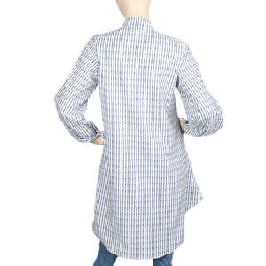 Women's Embroidered Long <b>Kurti</b> - Green - Product Image 3