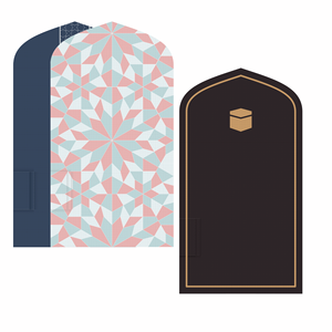 Tamaño de bolsillo extremadamente ligero resistente al agua viaje musulmán oración alfombra Mihrab en forma de TAKVA The Pocket Sejadah colección clásica - Product Image 3