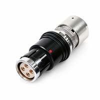 Connecteur circulaire métallique étanche IP68 BEXKOM série F, fiche droite plaquée or, 2 à 37 broches, industriel, économique