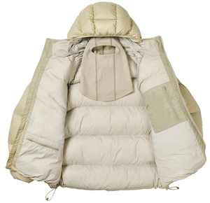 Chaqueta Bomber Acolchada Impermeable con Revestimiento Ecológico Unisex de Marca Personalizada, Chaqueta Cortavientos Ligera con Cobertura Facial Completa y Diseño de Patchwork - Product Image 5