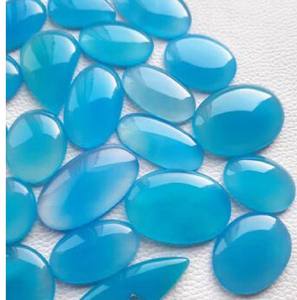 Cabujón de cuarzo de Calcedonia Natural de alta calidad Material de ágata de piedras preciosas de corte ovalado Suelto - Product Image 1