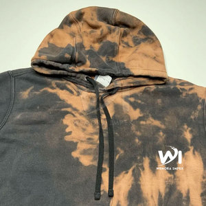 Hoodies délavés à l'acide pour hommes, les plus vendus, prix de gros, basiques, pour usage décontracté, avec logo personnalisé imprimé - Product Image 3