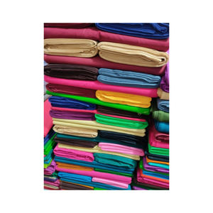 CVC 50 polyester 50 coton tissu sergé uni tissé 16*16 100*53 220Gsm sergé vêtements de travail tissu de forage - Product Image 1