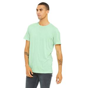 Bella แคนวาสผู้ชายและผู้หญิงเสื้อยืดแขนสั้นผ้าฝ้ายธรรมดา - Product Image 1