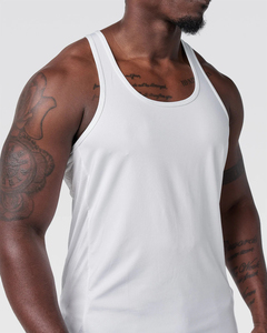 Débardeur en nylon spandex personnalisé OEM pour hommes vêtements de sport de gymnastique Stringer musculation Fitness grande taille à la mode - Product Image 6