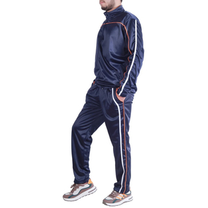 Conjunto de chándal deportivo de poliéster para hombre, conjuntos de Jogger de dos piezas, ropa transpirable para exteriores, ropa de entrenamiento, prendas de vestir exteriores - Product Image 2