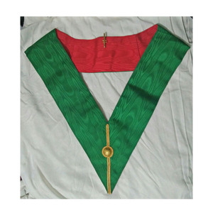 Collar masónico de Caballero de 18 grados Rose Croix en color rosa con bordado de lingotes de oro Masonic Regalia Grand Master 2025 - Product Image 2