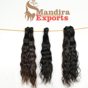 100% fabrication indienne temple Remy cheveux en gros 100% fournisseur naturel faisceaux lâche ondulé vierge extensions de cheveux humains - Product Image 6