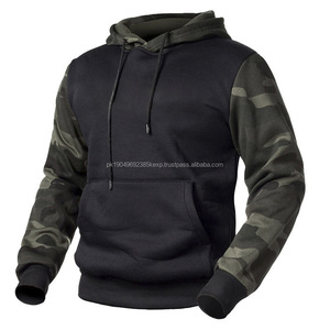 Sudadera con capucha de camuflaje ajustada de peso pesado personalizada poliéster francés Terry Vintage pulóver gimnasio camuflaje sudaderas con capucha hombres sudadera Casual - Product Image 1