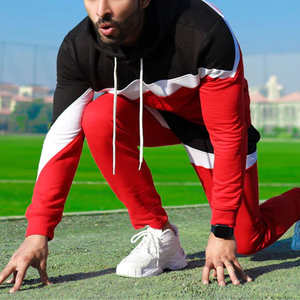 Conjunto Deportivo Personalizado OEM para Hombre, Chaqueta con Capucha y Cremallera Completa, Pantalones Deportivos de Felpa Técnica Cortavientos, Traje Deportivo Holgado para Gimnasio - Product Image 3