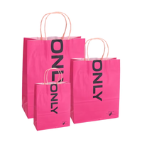 Desain Pabrik Tas Kertas Kraft Ramah Lingkungan untuk Kemasan Hadiah Pakaian & Sepatu dengan Logo Anda Sendiri