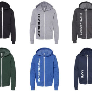 Bella Canvas Zipper Tri-blend Hoodie Sweatshirts à capuche et sweatshirts à fermeture éclair personnalisés, 380-400GSM Hoodies - Product Image 6