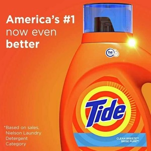 Para Tide Clean Breeze Detergente líquido para ropa 146 Floz 100 Cargas Fragancia floral - Product Image 4