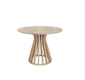 Table d'appoint en bois de qualité supérieure fabriquée à la main qui agit comme une œuvre d'art fonctionnelle élevant le style des espaces de vie - Product Image 1