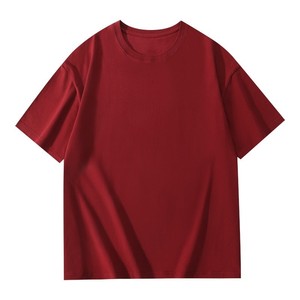 T-shirt unisexe à col rond et manches courtes en coton peigné 200g, écologique, coupe décontractée, prix usine Chine-Bangladesh - Product Image 3