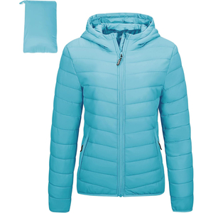 Chaqueta acolchada ligera de alta moda para mujer, la mejor temporada de 2021, con parche bordado personalizado, diseño de punto transpirable - Product Image 4