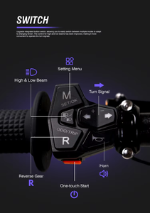 มอเตอร์ไซค์วิบากไฟฟ้ารุ่นใหม่ปี 2025 ของแท้ 72V 10Kw สำหรับขับขี่ออฟโรด ระบบกันสะเทือนเต็มรูปแบบ ความเร็วสูงสุด 85 กม./ชม. - Product Image 4
