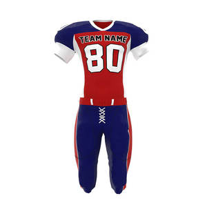 Uniformes de football américain de la meilleure qualité Impression de conceptions personnalisées Uniforme de maillot de football américain à séchage rapide sublimé - Product Image 2