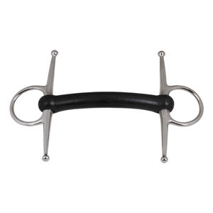 Haute qualité Durable pleine joue rigide Mullen bouche cheval Bit Snaffles durable qualité caoutchouc Bit produit - Product Image 1