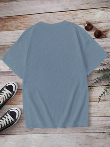 Nouveau design coton Jogging Gym coupe ample 100% coton surdimensionné t-shirt manches courtes lavage à l'acide hommes équipage, Fitness t-shirt - Product Image 2