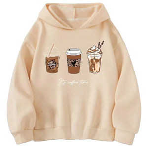 Sweat à capuche imprimé confortable 100% coton pour femmes avec coupe décontractée pour un usage quotidien et la saison d'hiver en gros - Product Image 1