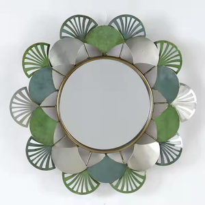 Con marco de metal para decoración del hogar, sala de estar dormitorio espejo de pared de Metal nuevo diseño decorativo - Product Image 3