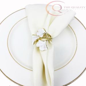 Anneaux de serviette en métal de style luxueux pour la décoration de table de mariage, design écologique pour une table sophistiquée à la maison ou au restaurant - Product Image 3