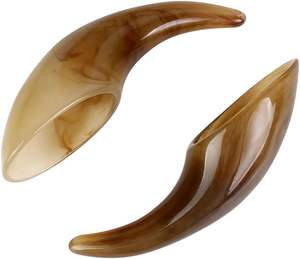 Gua Sha artisanal en corne naturelle avec forme ergonomique pour des soins anti-âge et anti-rides par CRAFT ZONE EXPORT - Product Image 1
