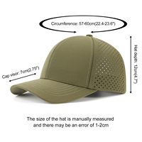 Gorra de béisbol de sarga de algodón para hombre, visera curva ajustable con tirantes, sombrero clásico cómodo de 6 paneles para uso diario al aire libre